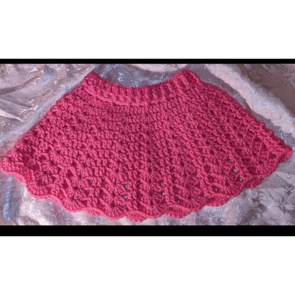 Pink Crochet Skirt Handmade - Picture 5 of 5